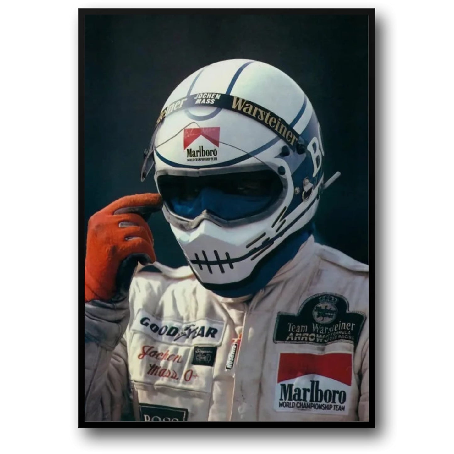 Hypebeast-Rennwagen-Poster | Trendige ästhetische Wandkunst | Rotes Modedekor | Leinwanddruck | Moderne Heimdekoration