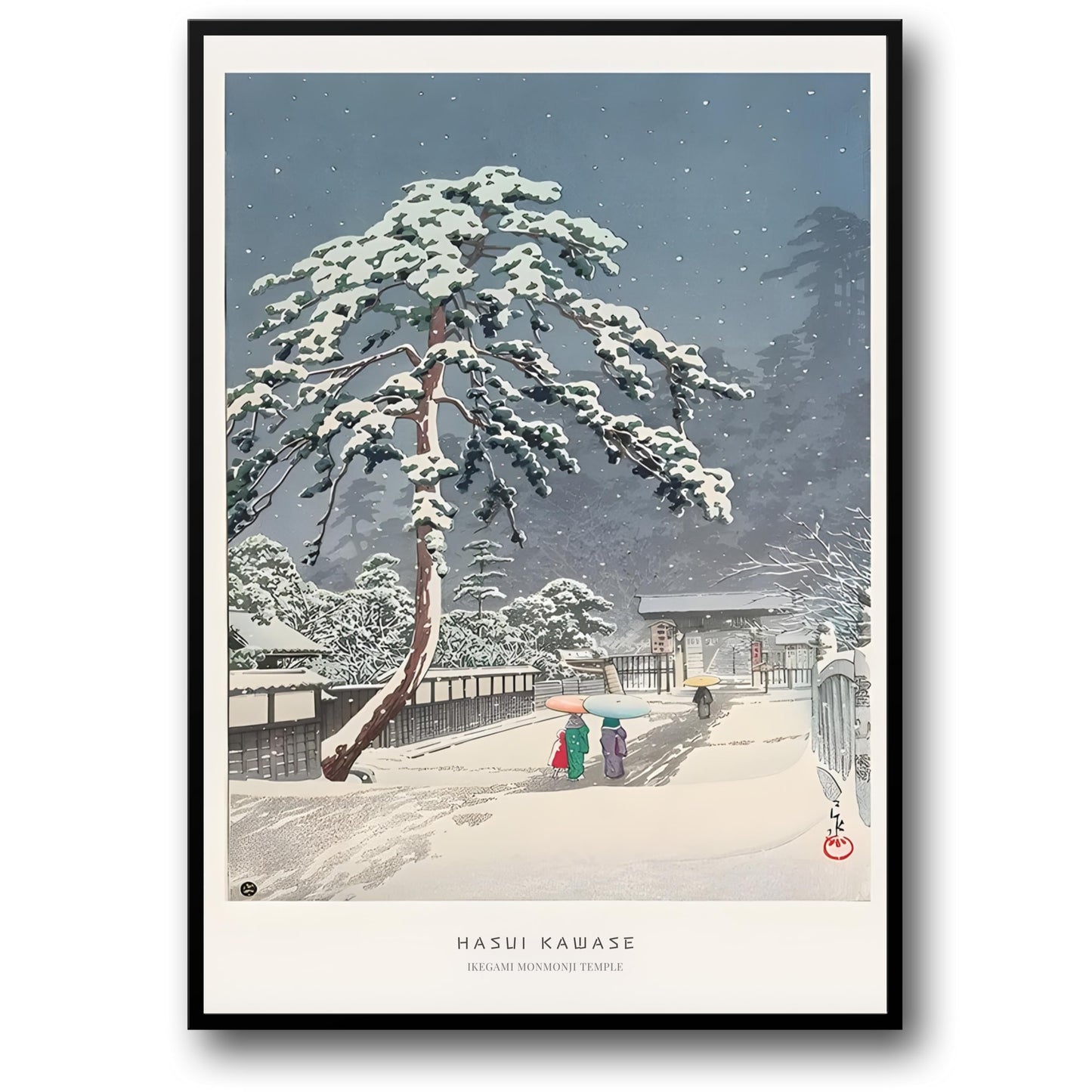 Ikegami Honmonji Temple | Hasui Kawase Ukiyo-e