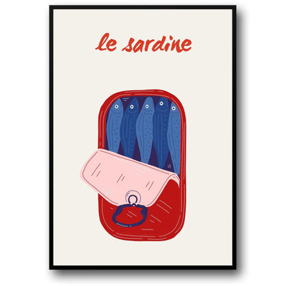 Dual Fish | Modernes Meeresleben Poster