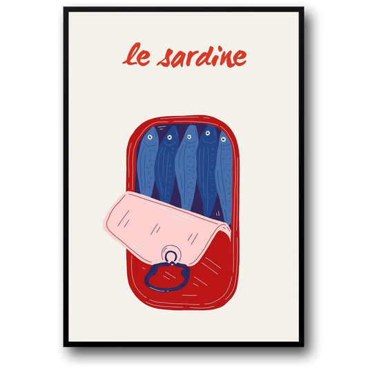 Dual Fish | Modernes Meeresleben Poster