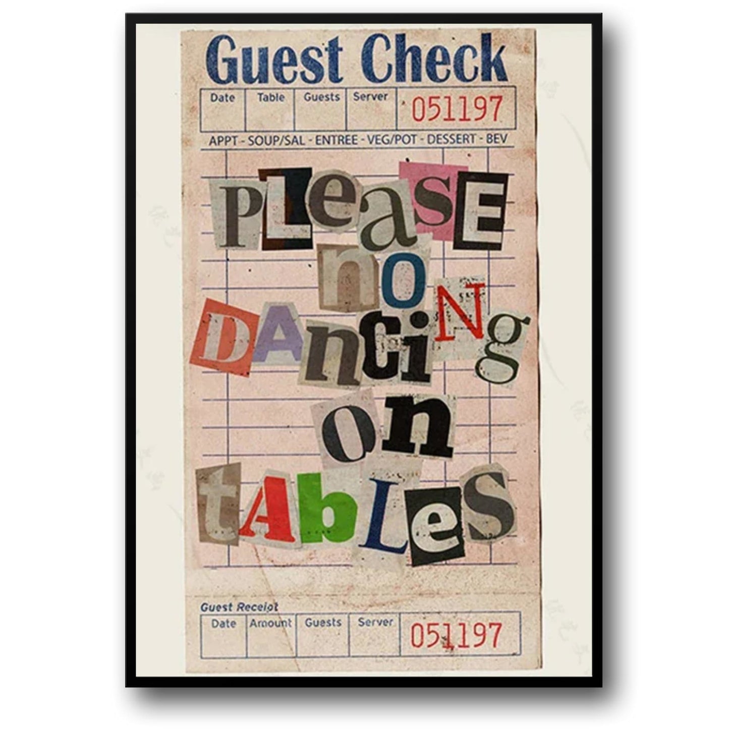 Niet Dansen op Tafels | Vintage Keuken Kunst