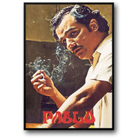 Pablo Escobar raucht | Narcos-Serienillustration