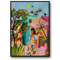 Abstrakte indische Landschaft
