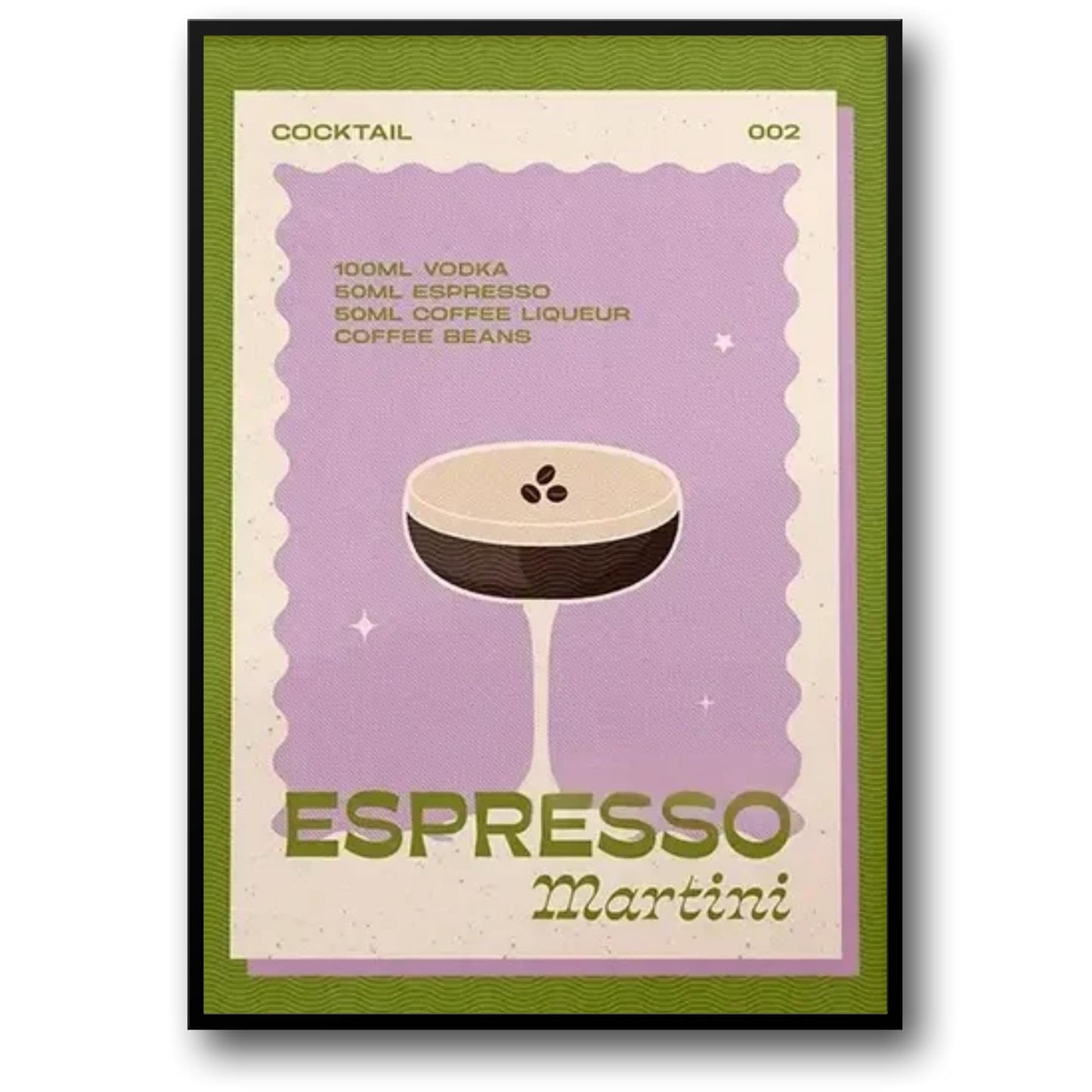 Vintage Espresso Martini Art