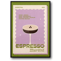 Vintage Espresso Martini Art