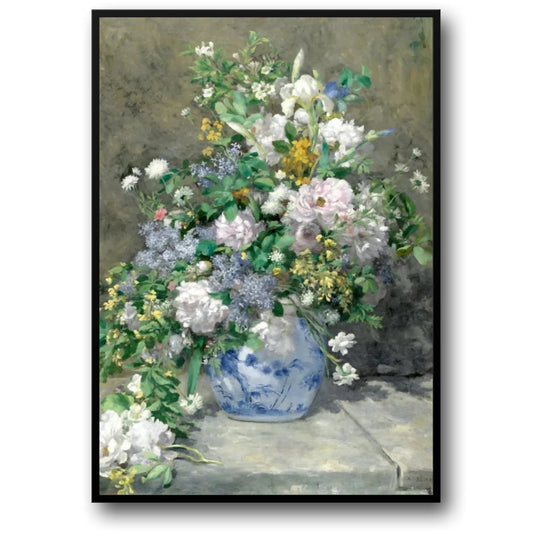 Tuin van Elegantie | Impressionisme | Blauw-witte Vaas