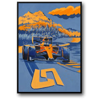 Albert Park Rennstrecke | Formel 1 Geschwindigkeit | Großer Preis von Melbourne | Malerische F1 Poster