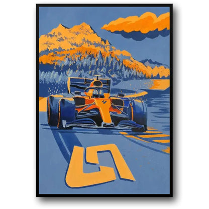 Albert Park Rennstrecke | Formel 1 Geschwindigkeit | Großer Preis von Melbourne | Malerische F1 Poster