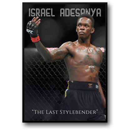 Israel Adesanya UFC Poster „The Last Stylebender“ MMA Champion Wandkunst