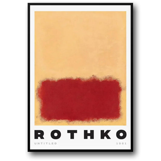 Mark Rothko | Abstraktes Rot auf Creme
