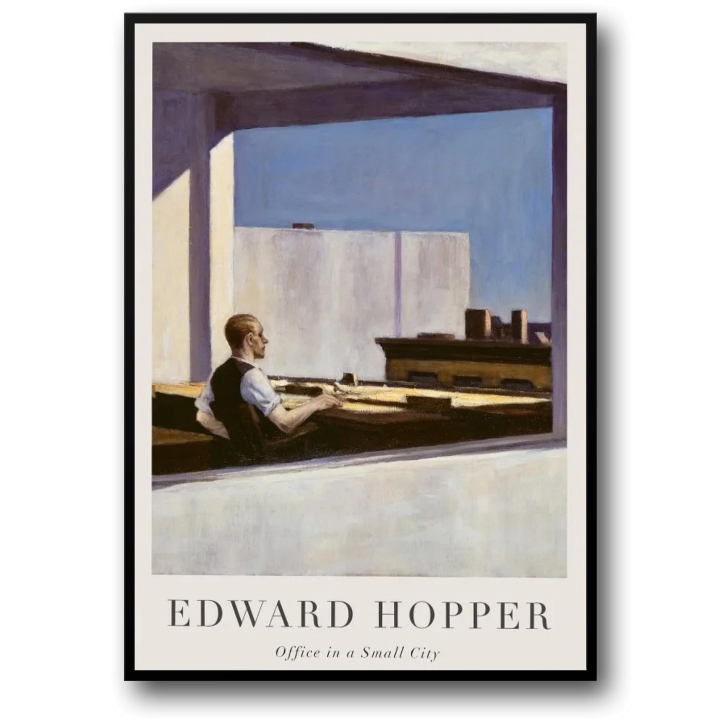 Edward Hopper | Kantoor in een Kleine Stad | Klassiek Amerikaans