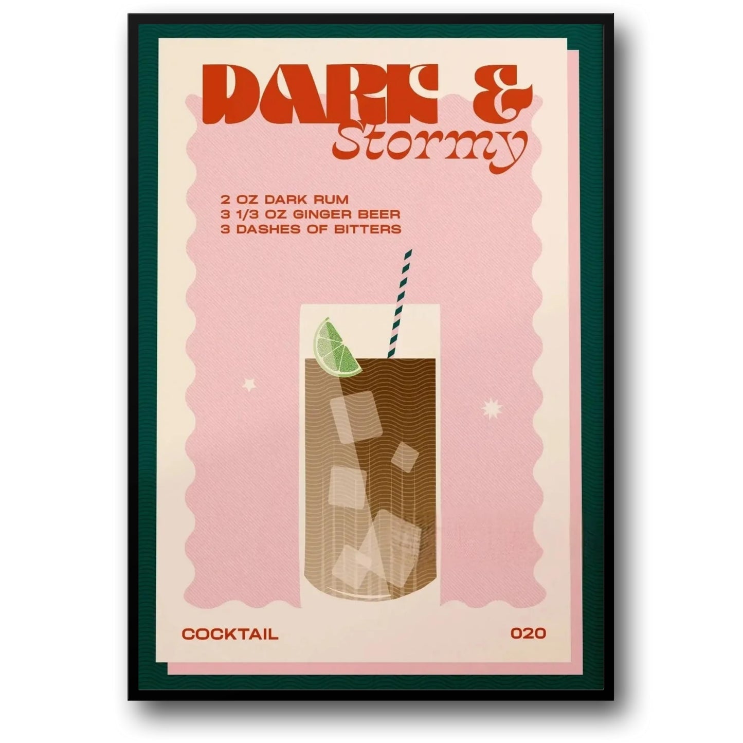 Vintage Dark and Stormy Cocktail | Bar-Dekor