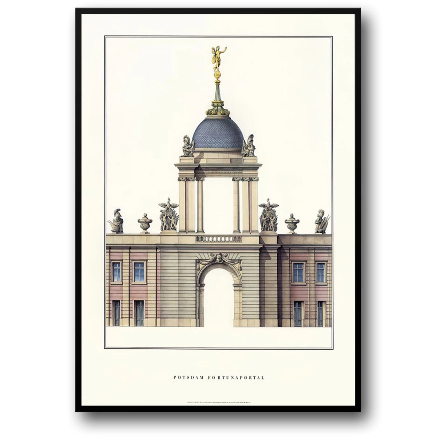 Fortuna Portal | Potsdam | Deutschland | Rokoko-Architektur in Deutschland | Potsdams architektonische Wunder | Plakate zum kulturellen Erbe