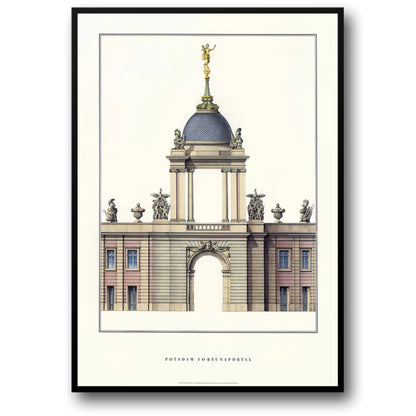 Fortuna Portal | Potsdam | Deutschland | Rokoko-Architektur in Deutschland | Potsdams architektonische Wunder | Plakate zum kulturellen Erbe