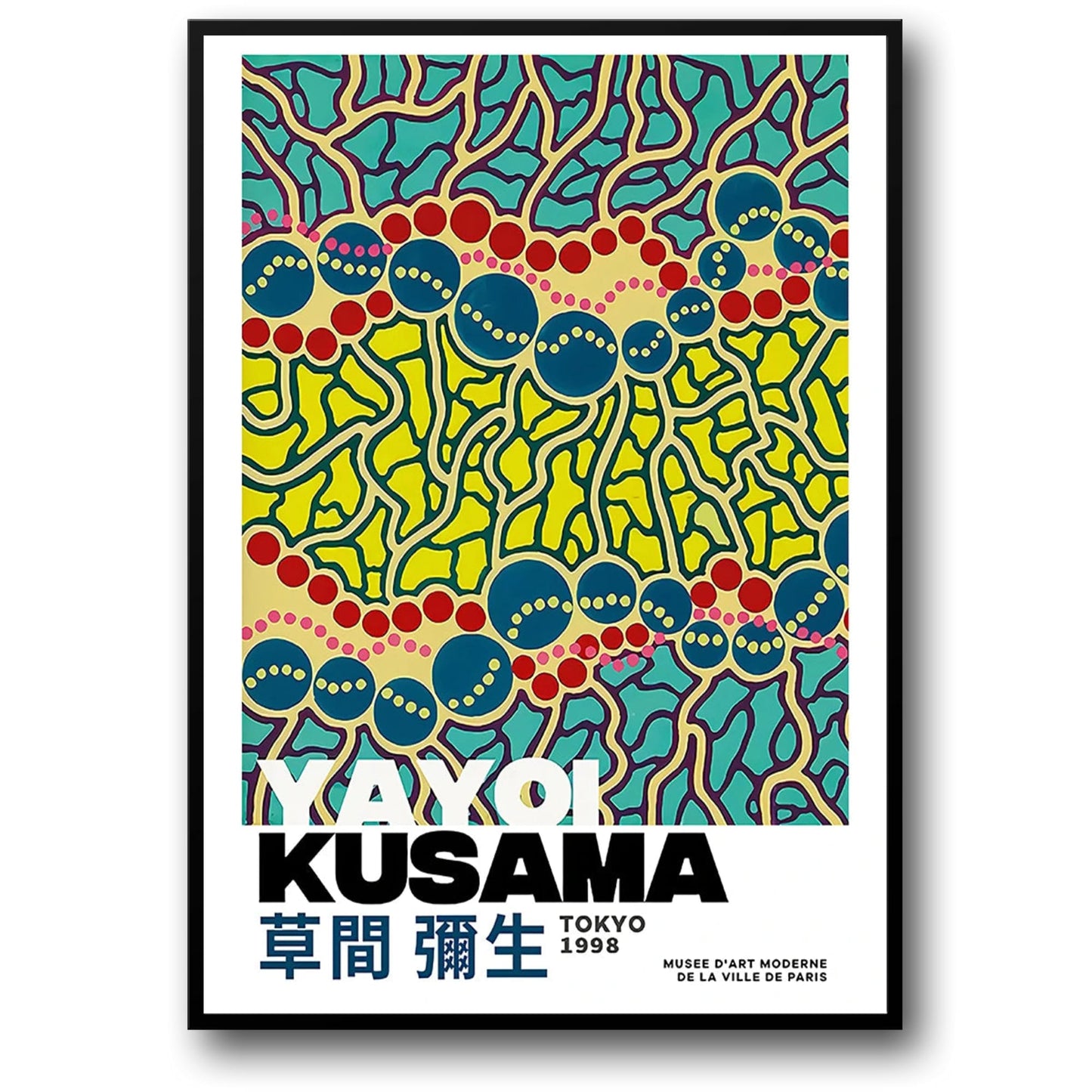 Yayoi Kusama | Abstract Amsterdam Cityscape | Modern Decor