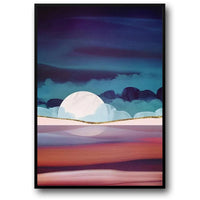 Wüstenlandschaft | Vollmondnacht