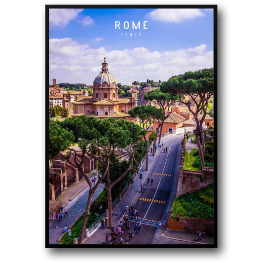 Forum Romanum | Rom | Italien | Spaziergang durch die Ruinen der Zeit | Herz der antiken Stadt | Zeitlose Rom-Poster