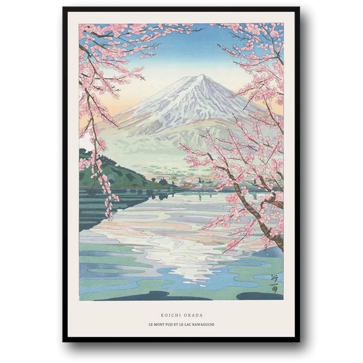 Le Mont Fuji & Lake Kawaguchi | Japanse Ukiyo-e Kunst