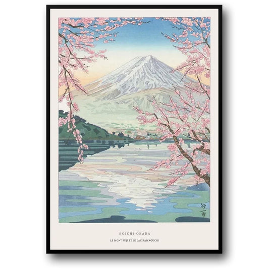 Le Mont Fuji & Lake Kawaguchi | Japanse Ukiyo-e Kunst
