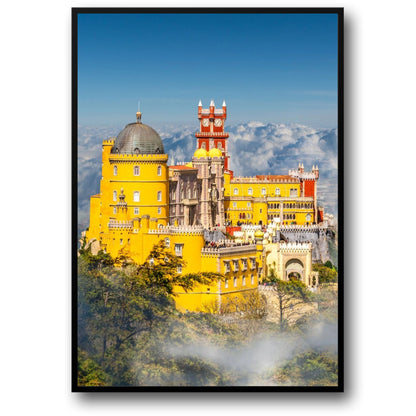Majestic Sintra Pena Palace | European Castles Poster | 1847 | Portugal Scenery | Home Decor Wall Art