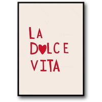 Minimalistisches La Dolce Vita | Handgezeichnete Kunst