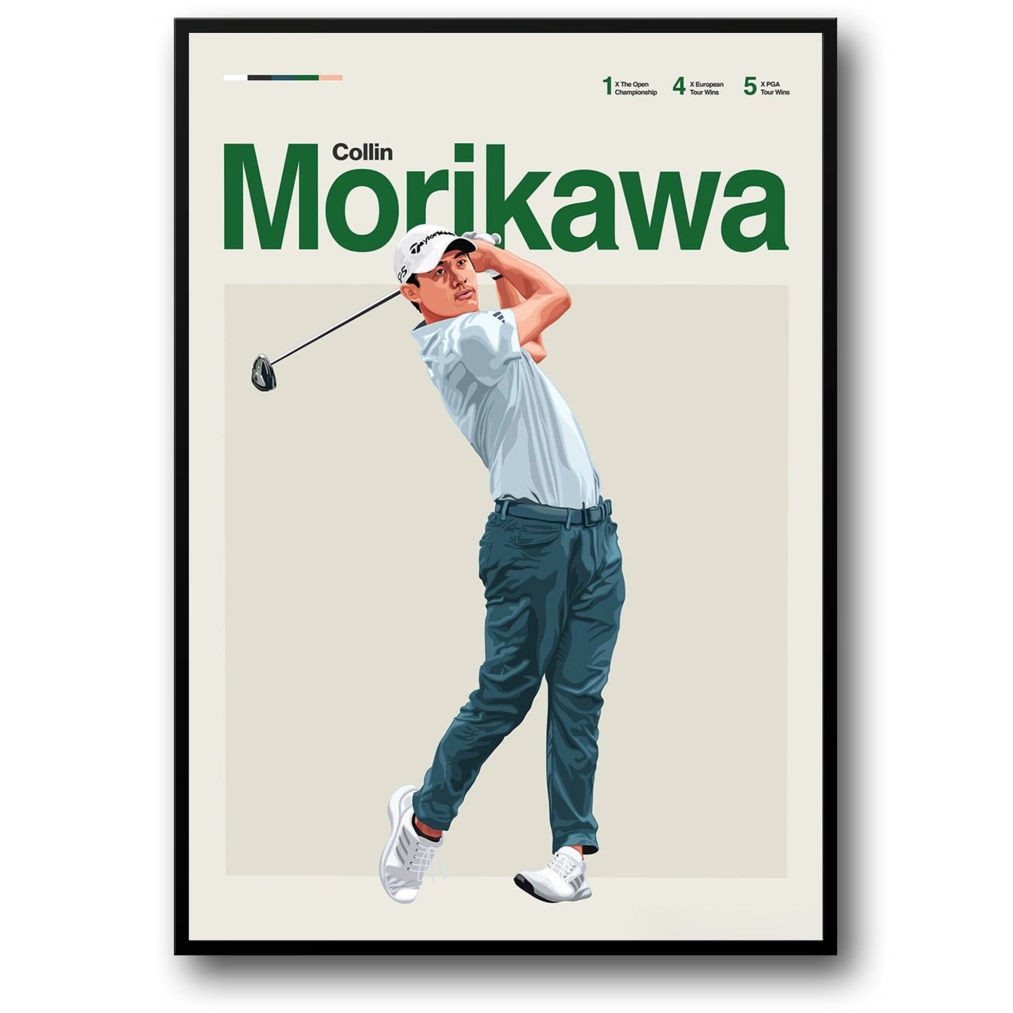 Collin Morikawa | Golflegenden Kunst