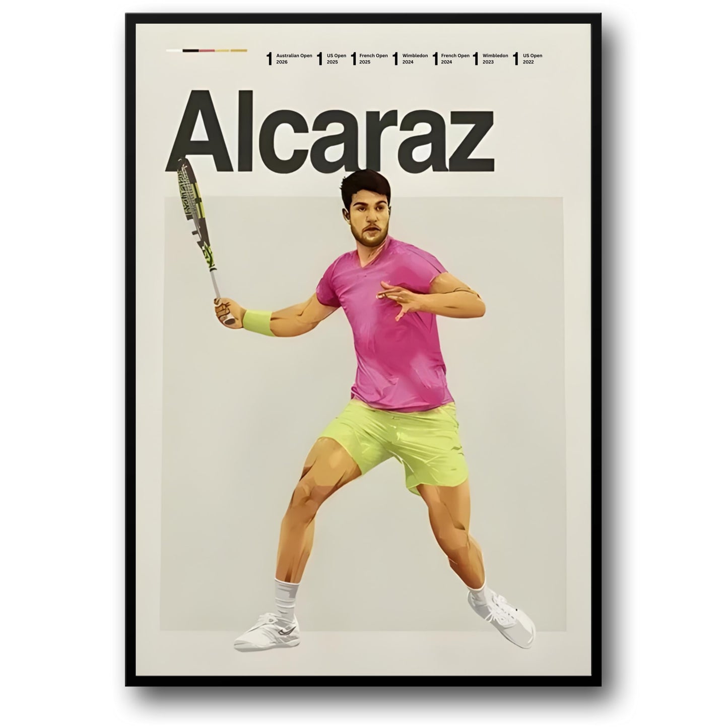 Carlos Alcaraz | Moderne Tennis Kunst