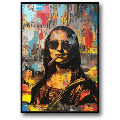 Punk-Renaissance | Mona Lisa raucht | Vintage-Stil