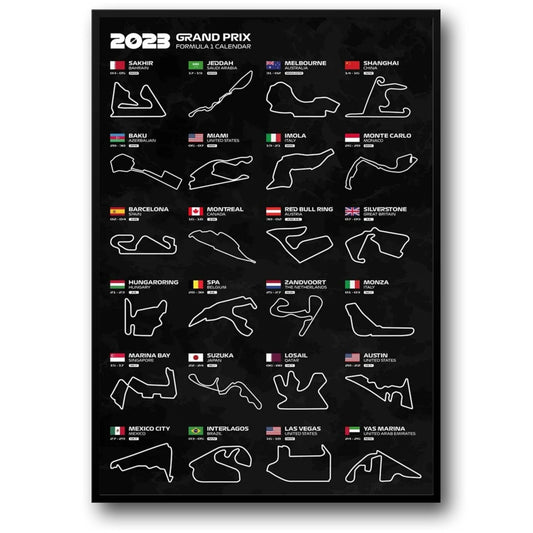 2023 F1 Seizoen | Compleet Circuitoverzicht