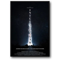 Interstellar Filmplakat | Leinwandgemälde | Weltraum-Sci-Fi im nordischen Stil | Wandkunst | Wohndekor