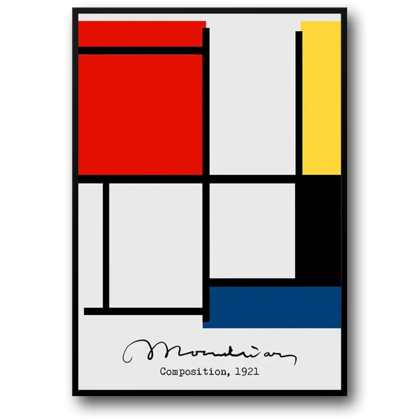 Piet Mondrian | Komposition Nr. II | Moderne geometrische Abstraktion