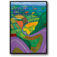 David Hockney | Lila Straßen | Lebendige Landschaft