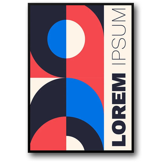 Bauhaus Celebration Poster | Retro Art Design | Home & Garden Decor | Vintage Style Wall Art | Stylish Visual Artwork