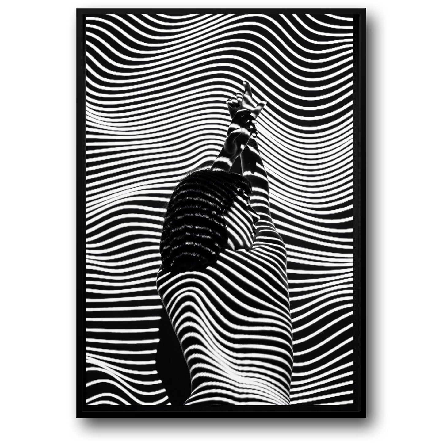 Mädchen mit Streifenmuster | Bildende Kunst