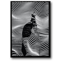 GIRL WITH STRIPED PATTERN