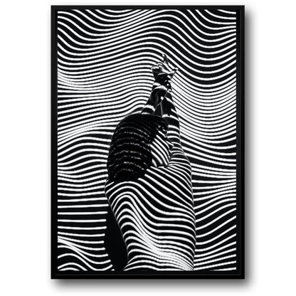 Mädchen mit Streifenmuster | Bildende Kunst