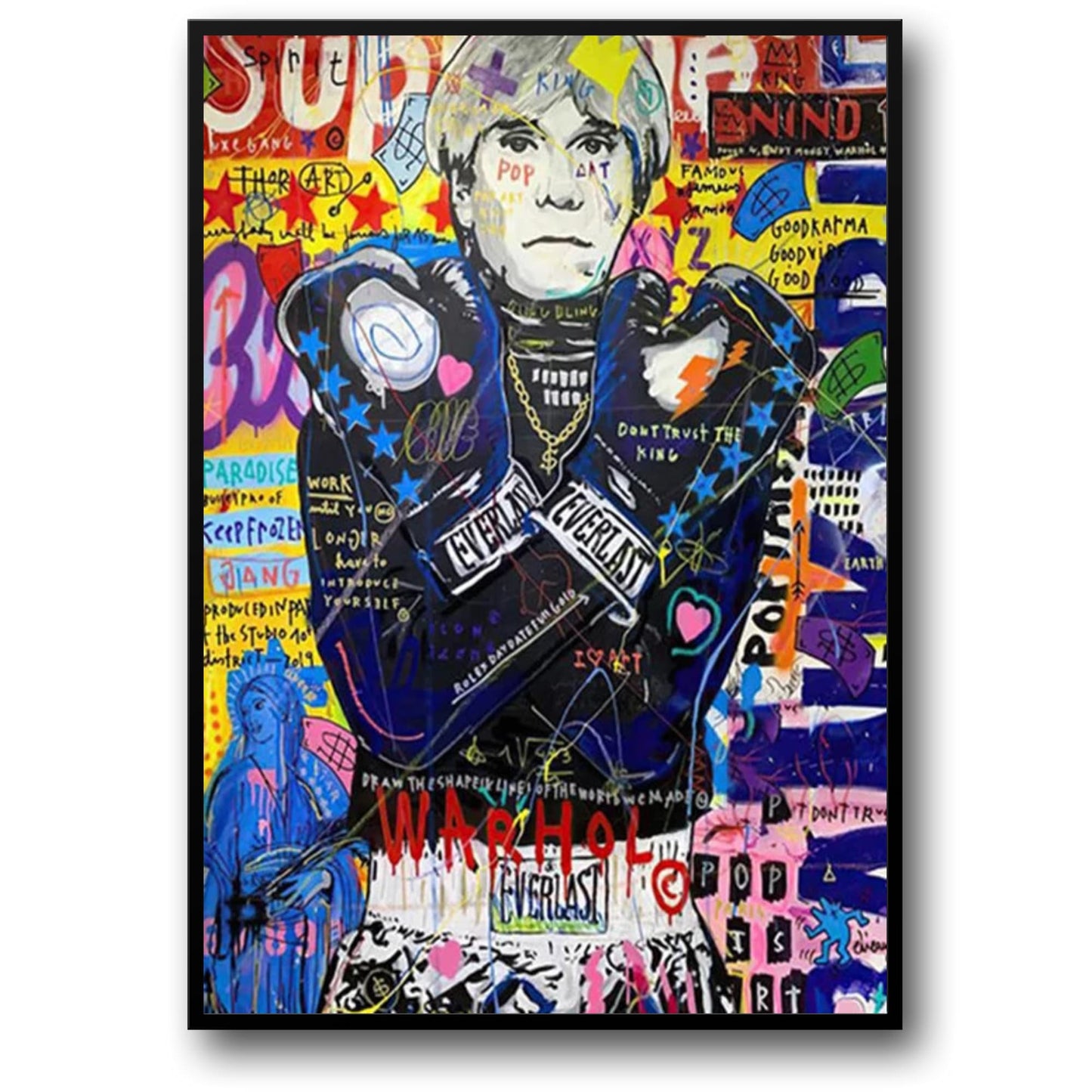 Abstrakte Graffiti-Kunst | Porträt der Königin von England | Street-Pop-Leinwandposter für die Wohnzimmerdekoration