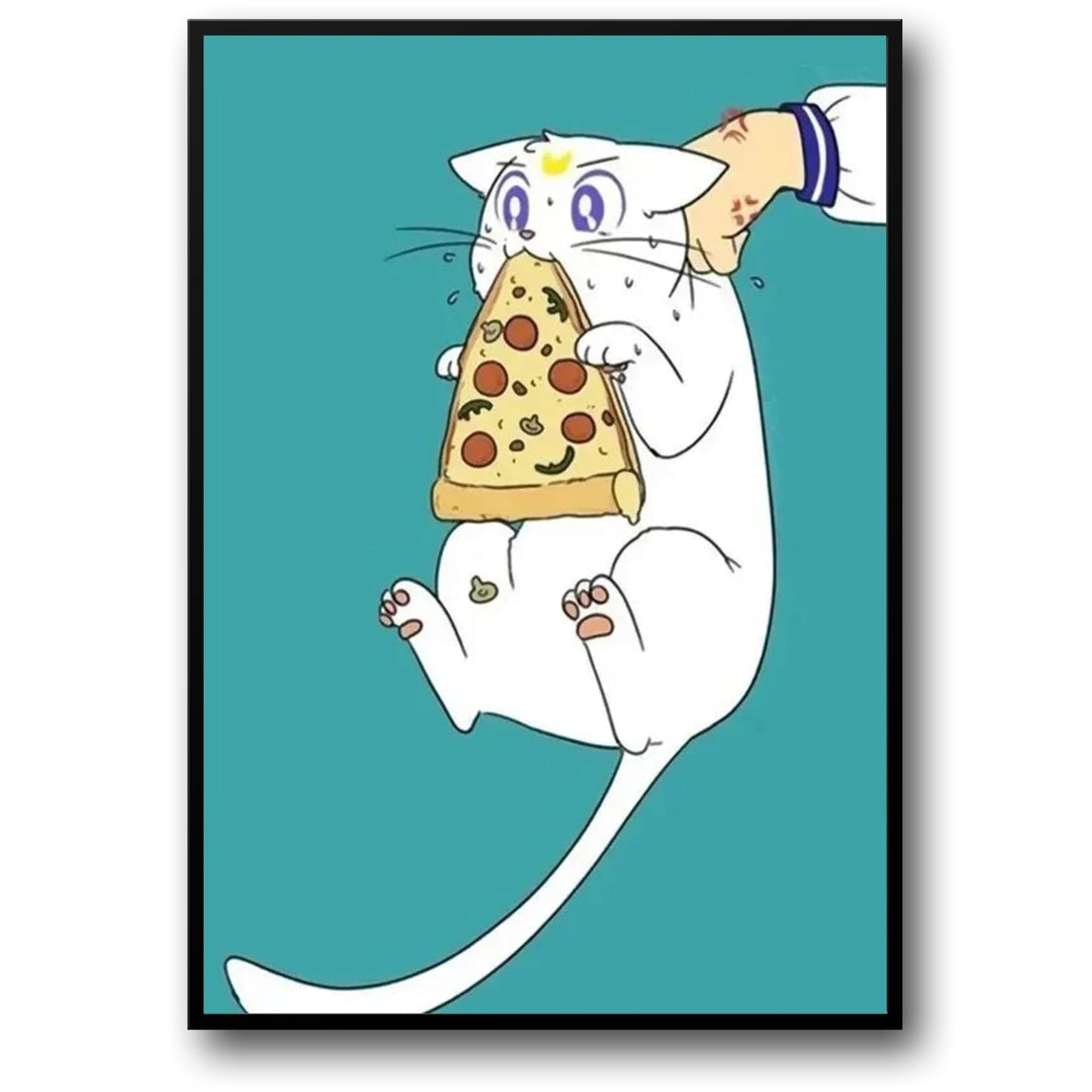 Pizza Paws | Niedliches Katzen-Anime-Design