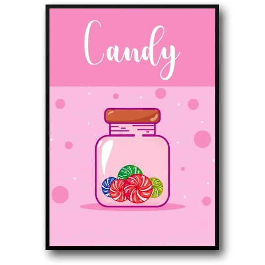 Swirled Hard Candy | Pinwheel Design Poster | Candy Lover Wall Art | Sweet Treats Decor