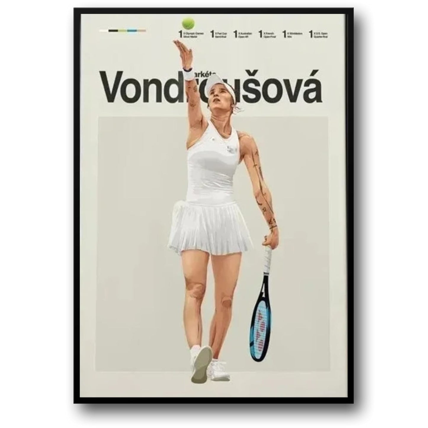Tennis Legends | Modern Aesthetic | Markta Vondrouov Design
