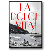 La Dolce Vita | Vintage Schwarz-Weiß-Strand