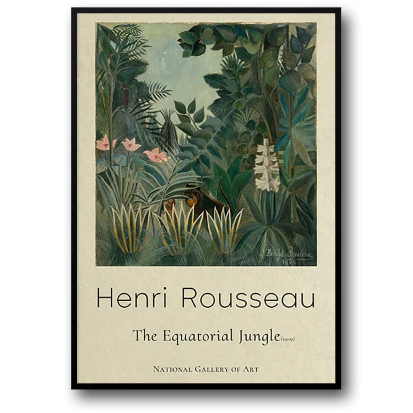 Henri Rousseau | De Equatoriale Jungle | Vintage Botanische Scène