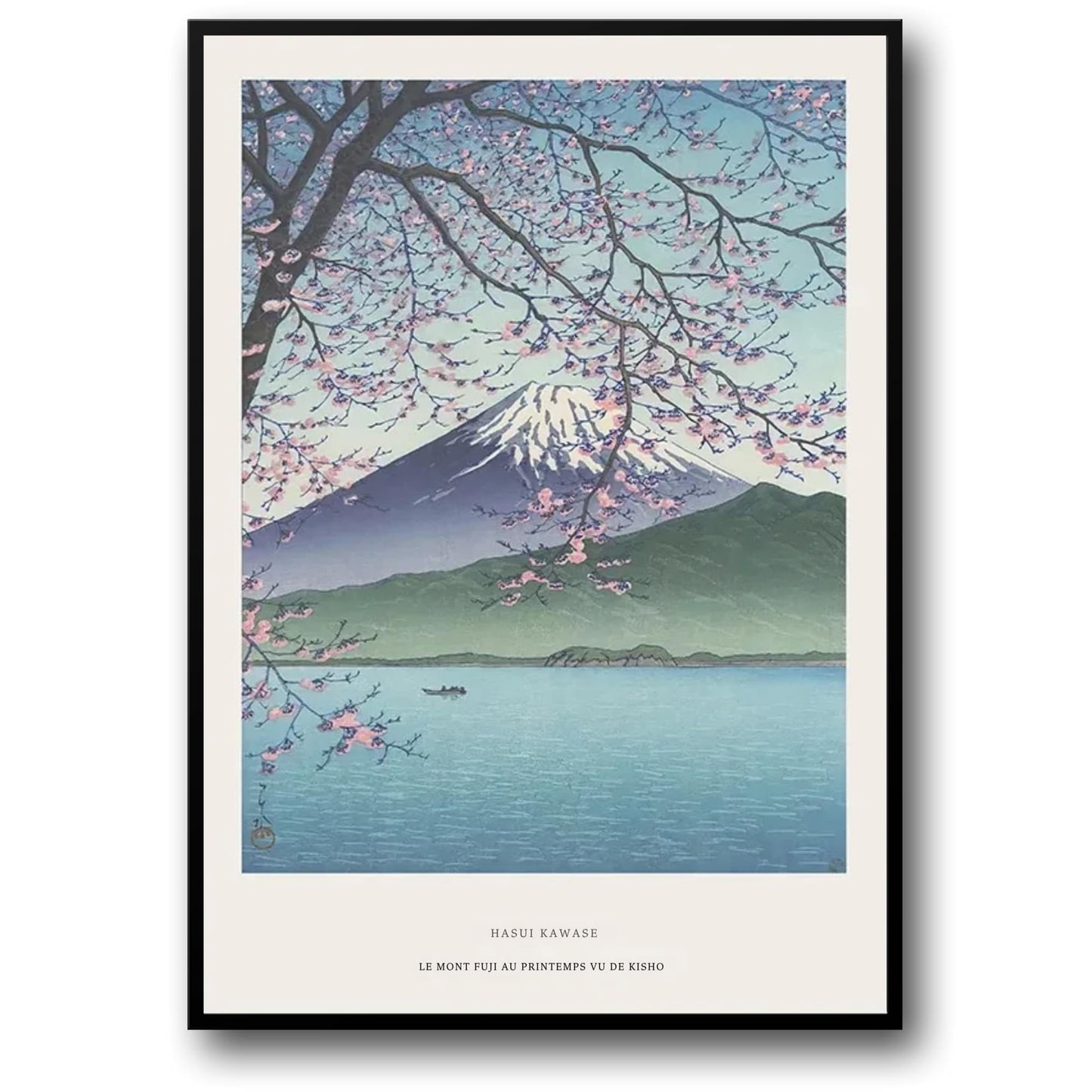 Mount Fuji | Lentezicht | Japanse Ukiyo-e Kunst
