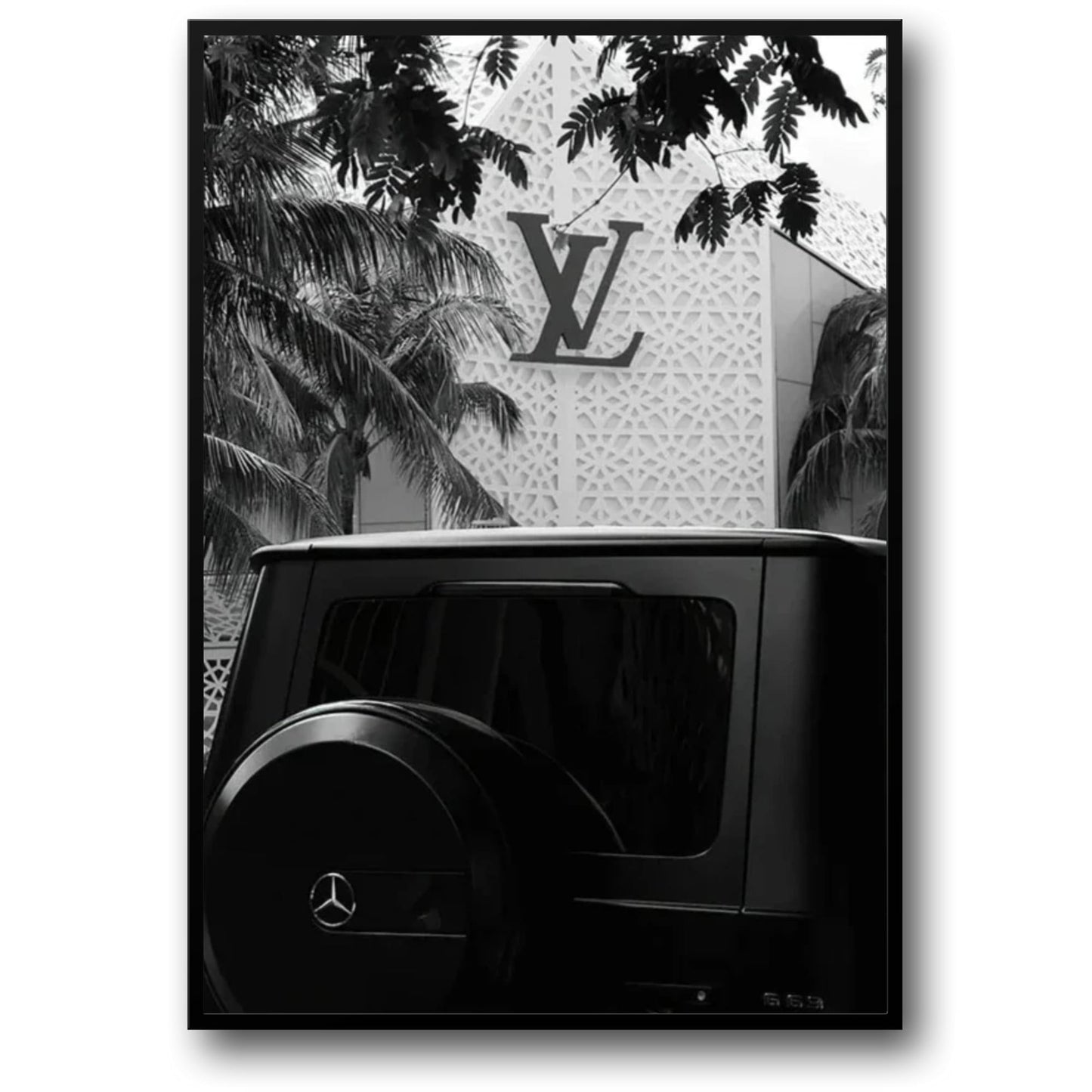 Louis Vuitton Mercedes G500 | Luxus-Modeillustration