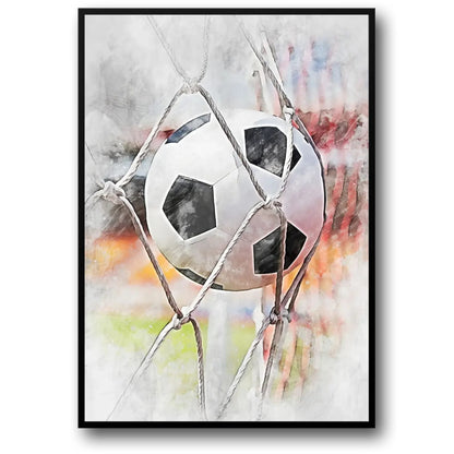 GOAL | Soccer Football Poster | A Tribute to Passion | The Spirit of Sport | Inspirational Wall Art for Home Decor