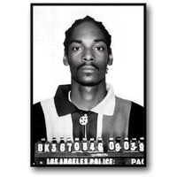 Snoop Dogg Retro-Fahndungsfoto | Legendäre Musikkunst
