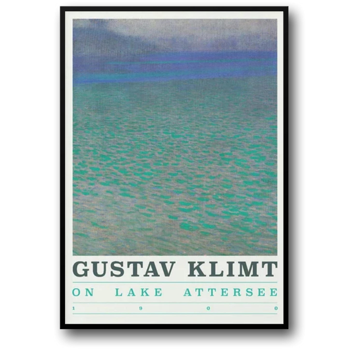 Meer Attersee door Gustav Klimt | Rustig Landschap