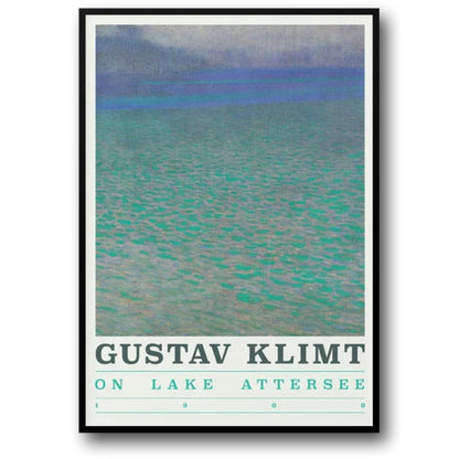 Meer Attersee door Gustav Klimt | Rustig Landschap