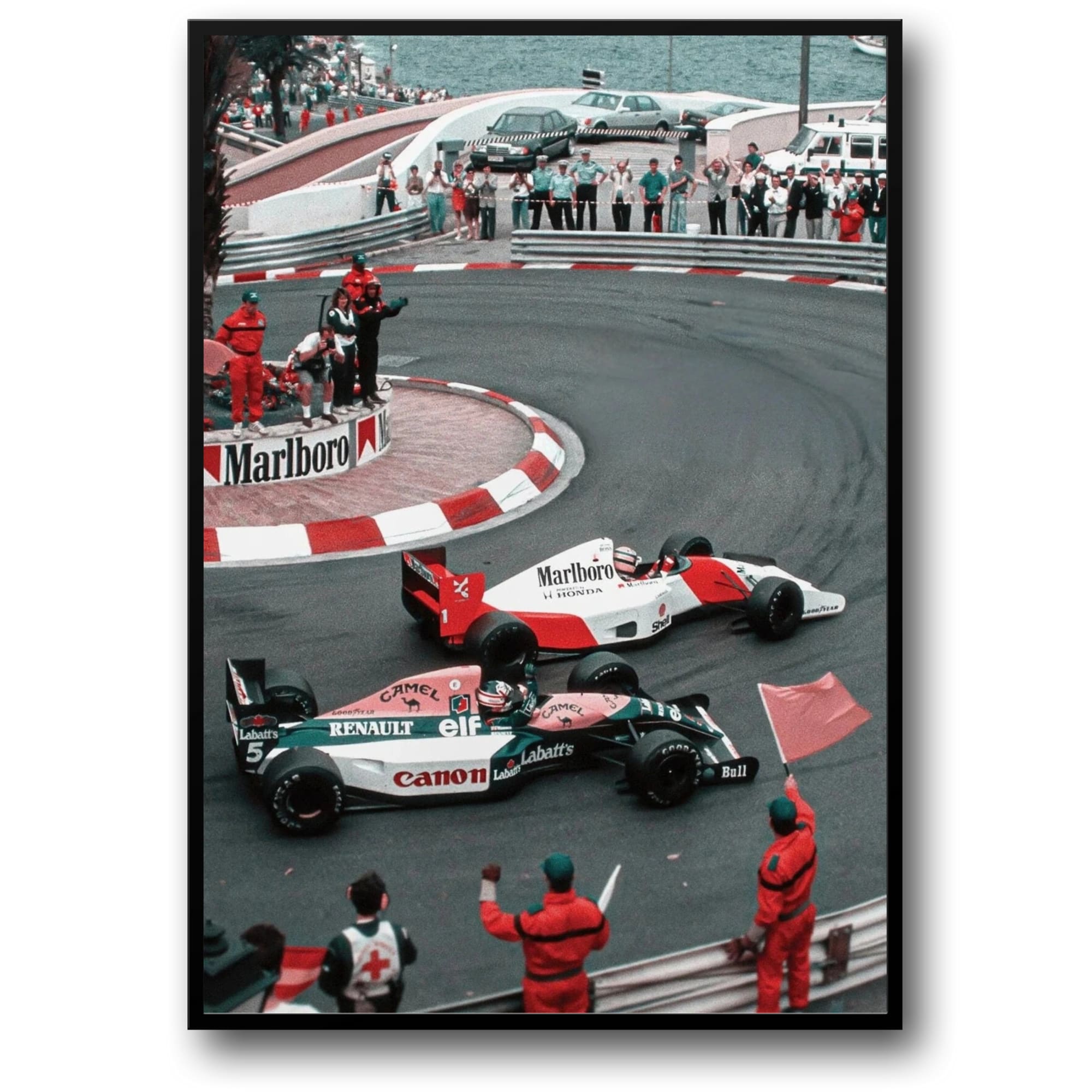 Monaco Grand Prix | Ayrton Senna vs Nigel Mansell | Vintage F1