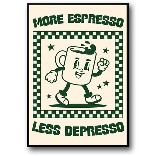 Vintage Roze Cartoon | Thuis Espresso